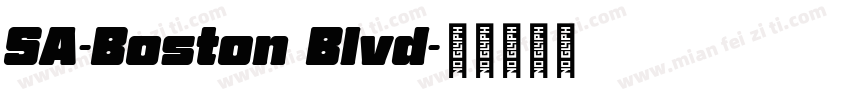 SA-Boston Blvd字体转换